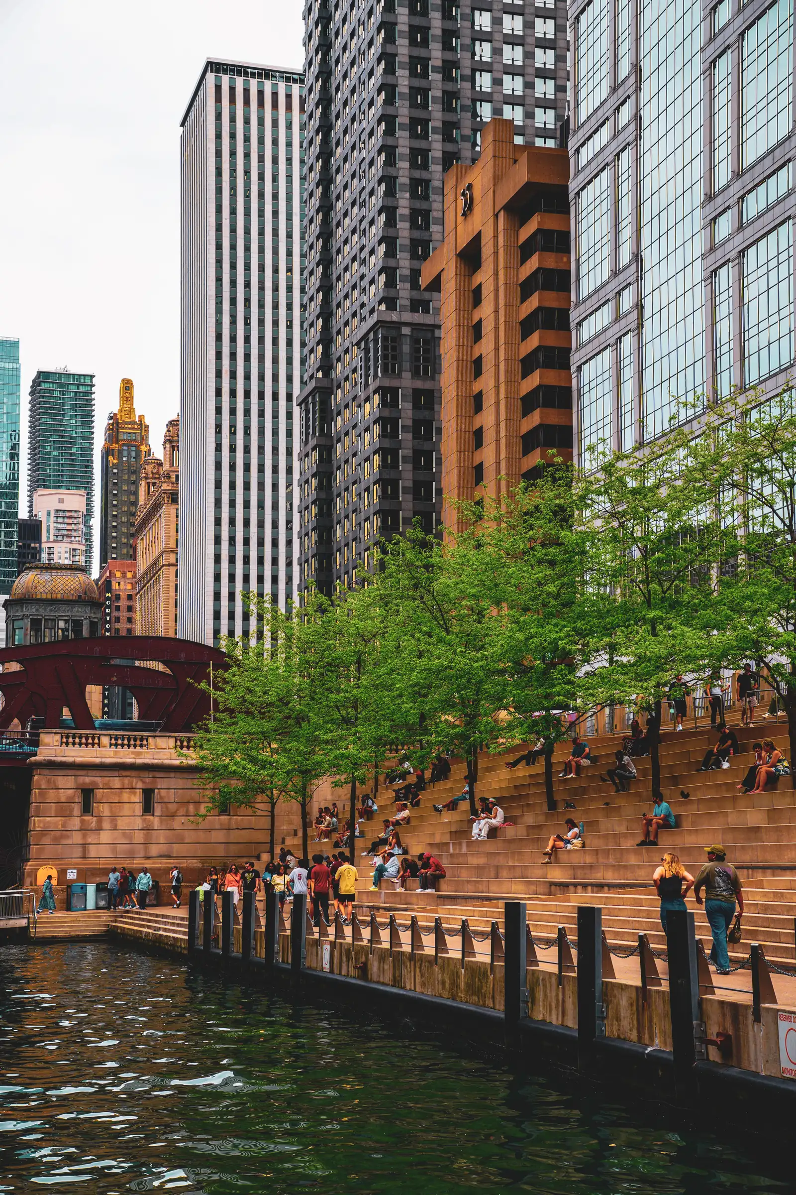 Visual exploration of Chicago, featuring a aquatic aesthetic.