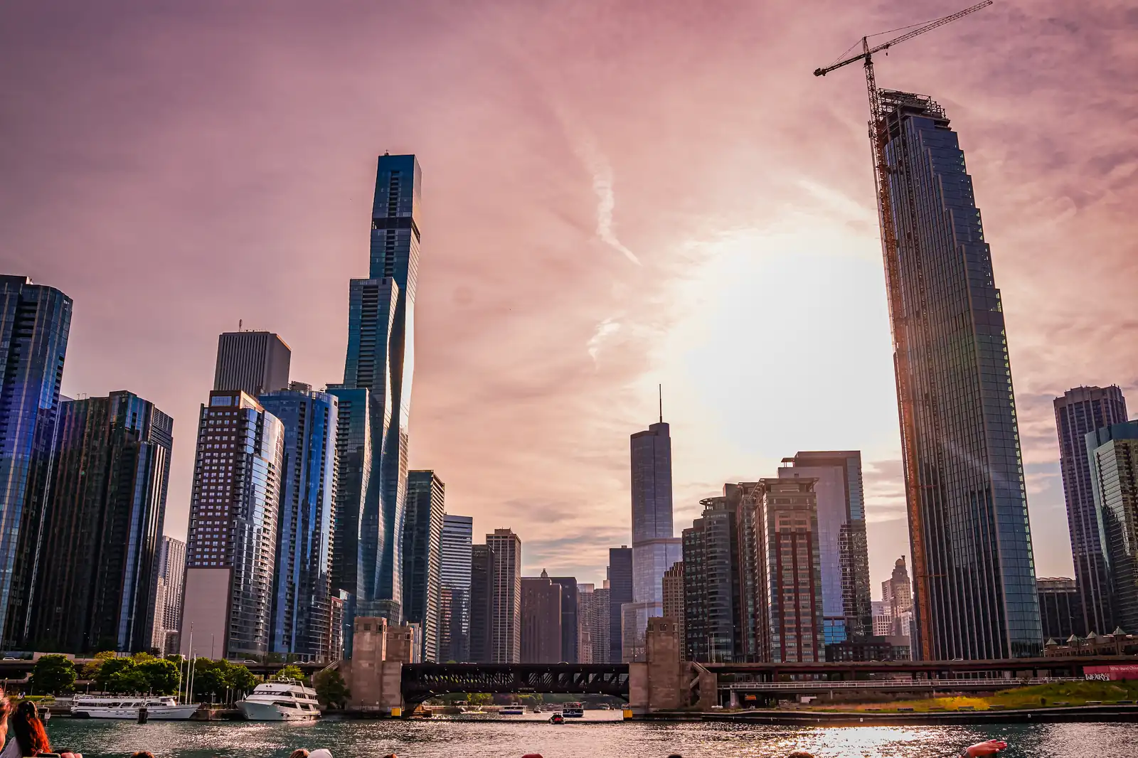 Visual exploration of Chicago, featuring a azure aesthetic.